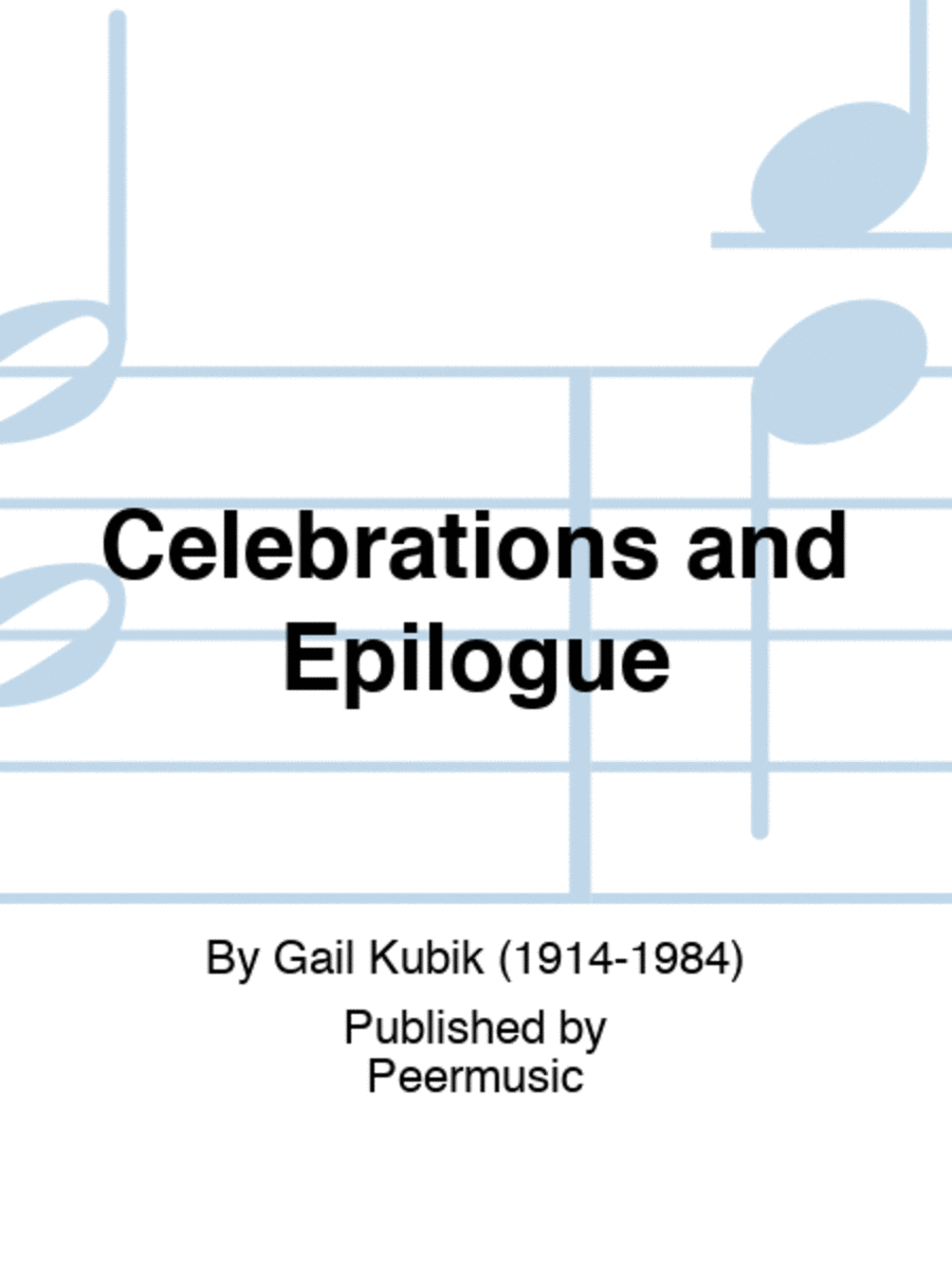Celebrations and Epilogue Piano Solo scores gallery preview page 1