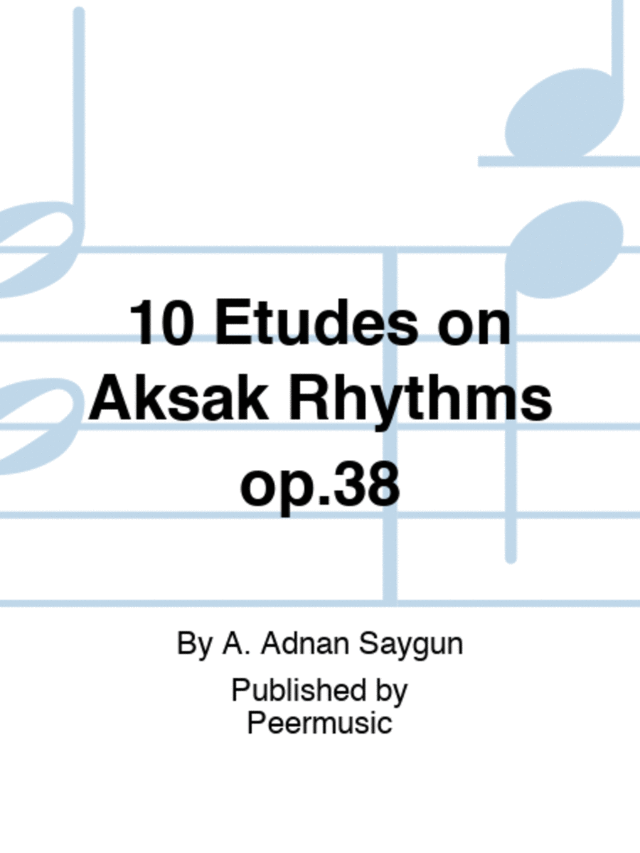 10 Etudes on Aksak Rhythms op.38 Piano Method scores gallery preview page 1