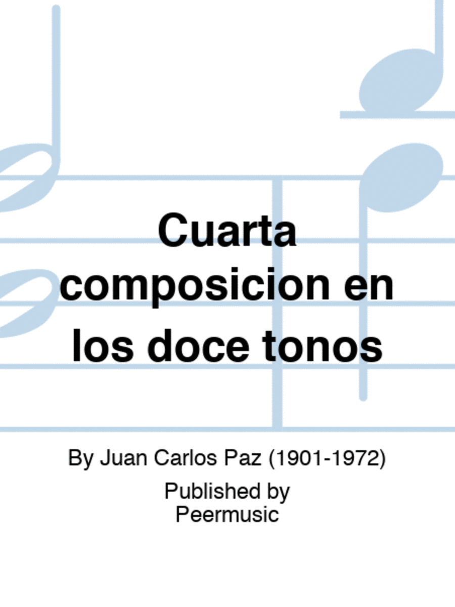 Cuarta composicion en los doce tonos Violin Solo scores gallery preview page 1