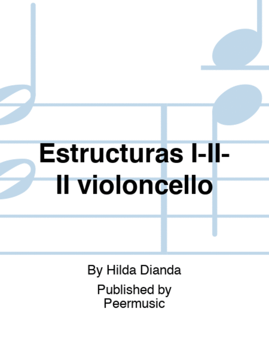 Estructuras I-II-II violoncello Piano Accompaniment scores gallery preview page 1