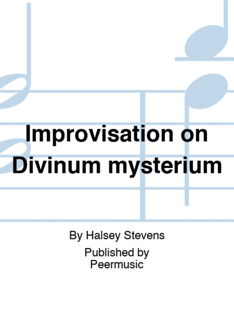 Improvisation on Divinum mysterium Organ scores gallery preview page 1