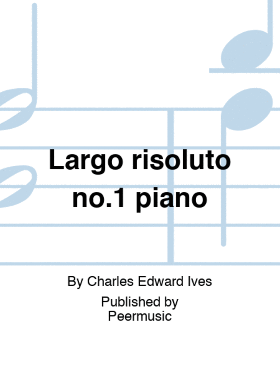 Largo risoluto no.1 piano Cello scores gallery preview page 1