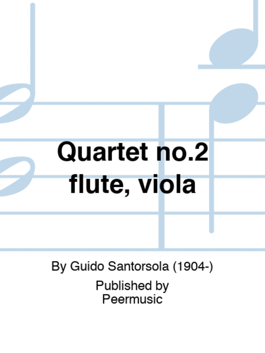 Quartet no.2 flute, viola Flute scores gallery preview page 1