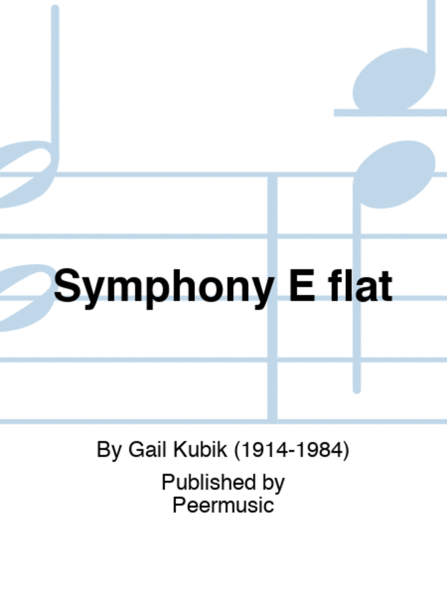Symphony E flat Orchestra scores gallery preview page 1