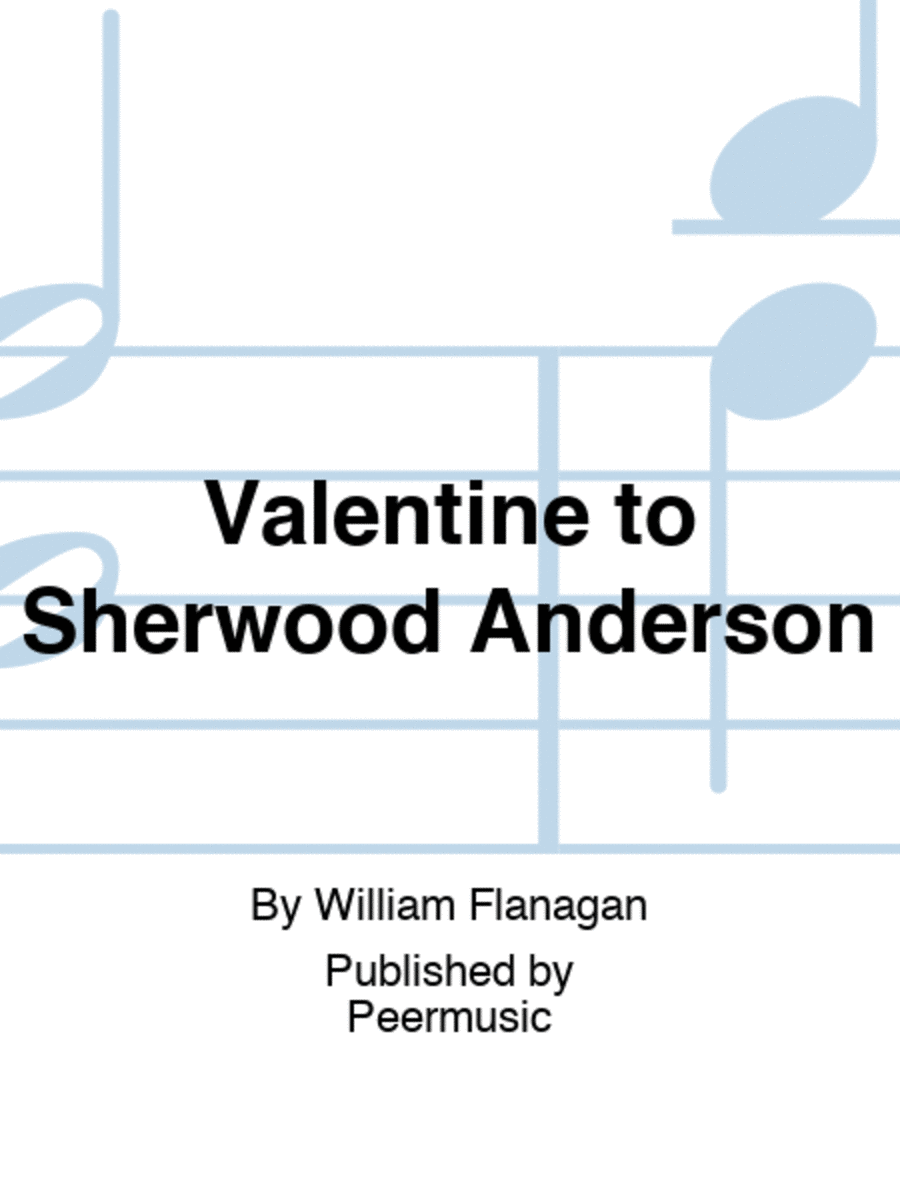 Valentine to Sherwood Anderson Voice Solo scores gallery preview page 1