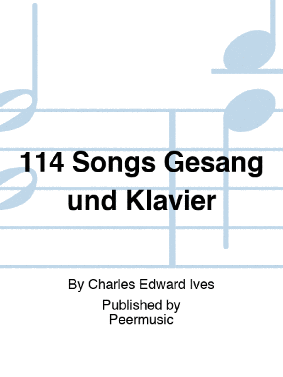 114 Songs Gesang und Klavier Voice Solo scores gallery preview page 1