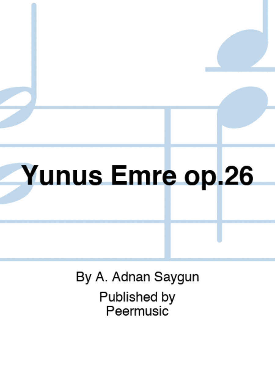Yunus Emre op.26 Mixed Choir scores gallery preview page 1