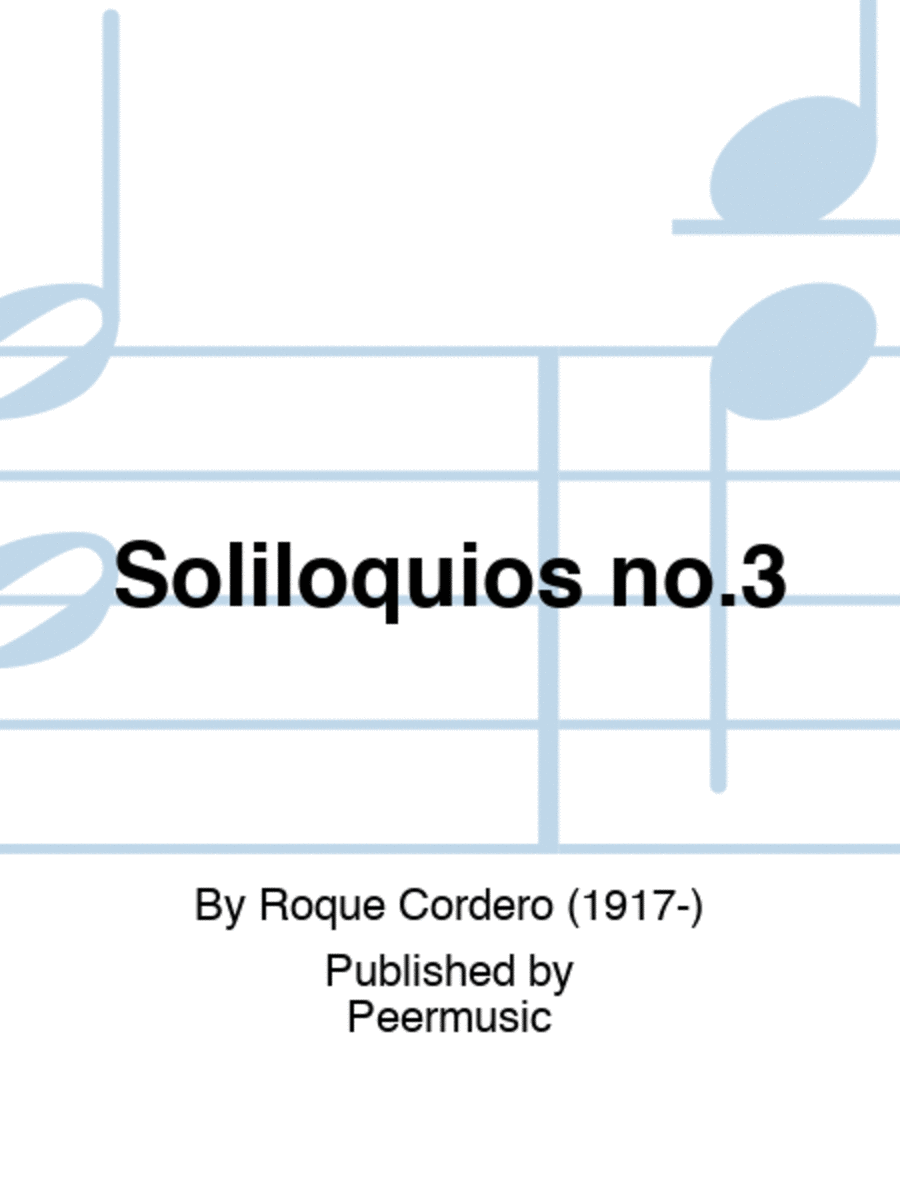 Soliloquios no.3 Clarinet Solo scores gallery preview page 1