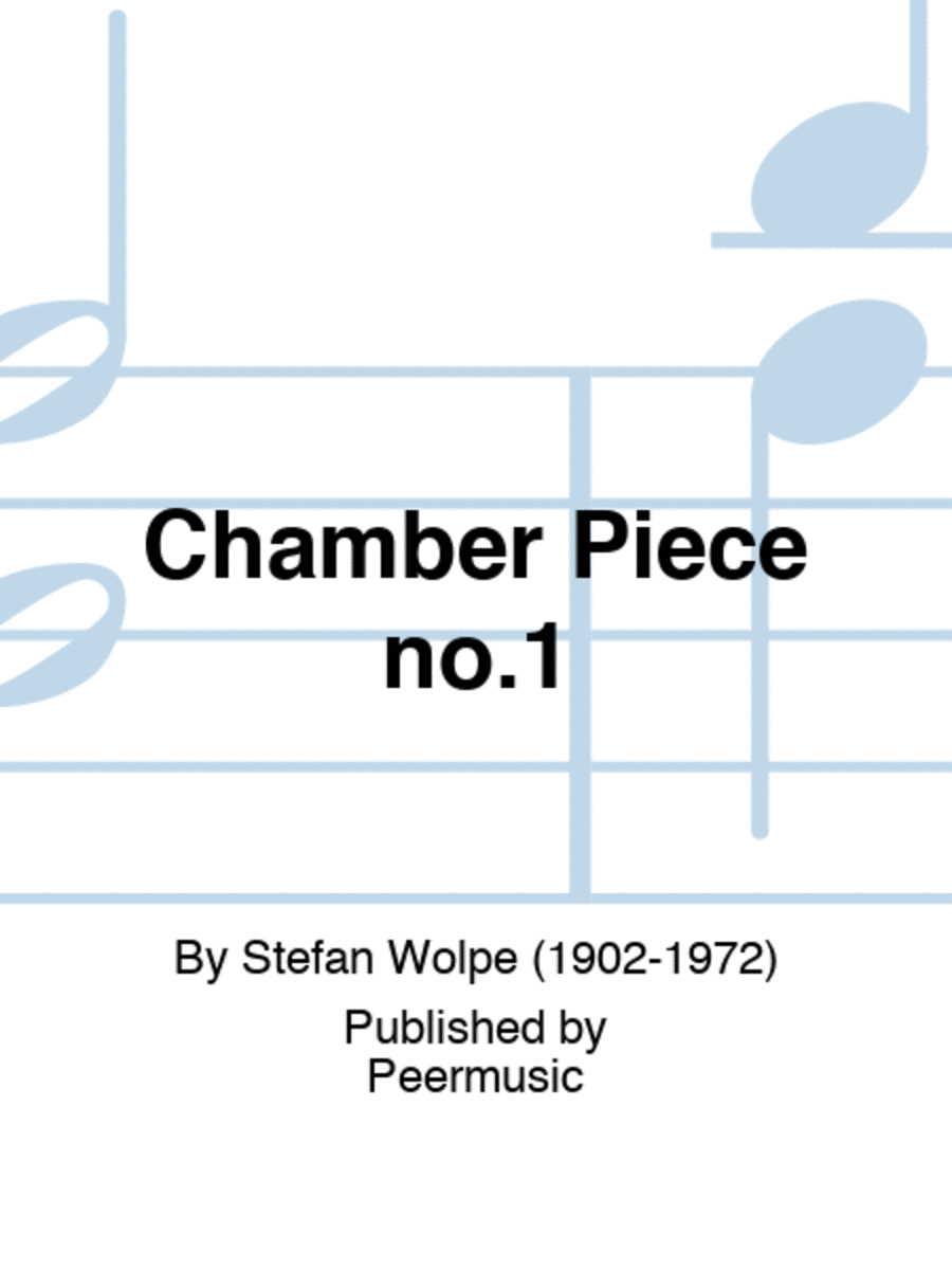 Chamber Piece no.1 Score scores gallery preview page 1