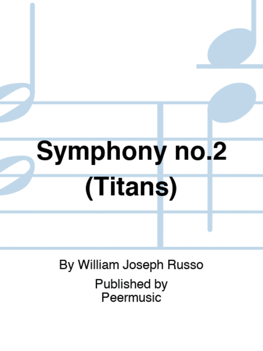 Symphony no.2 (Titans) Orchestra scores gallery preview page 1