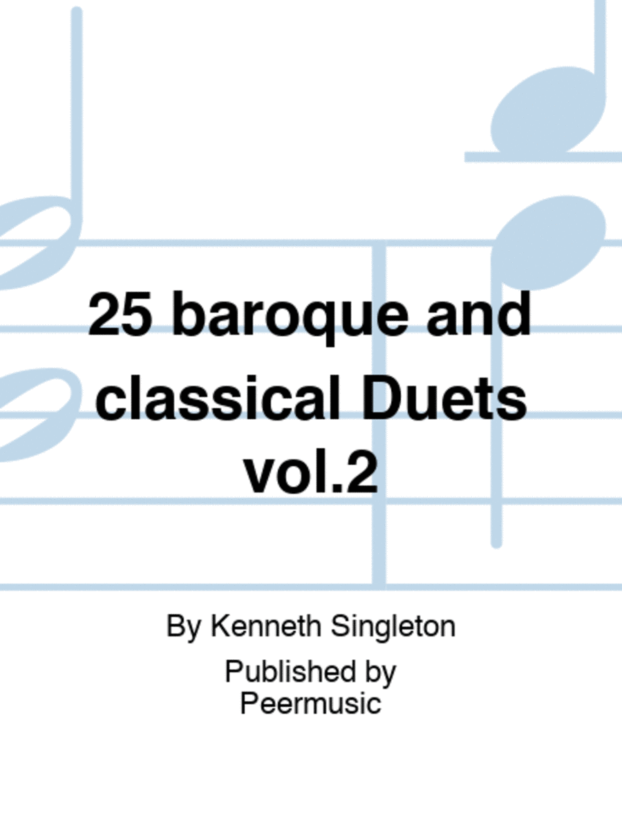 25 baroque and classical Duets vol.2 Brass Duet scores gallery preview page 1