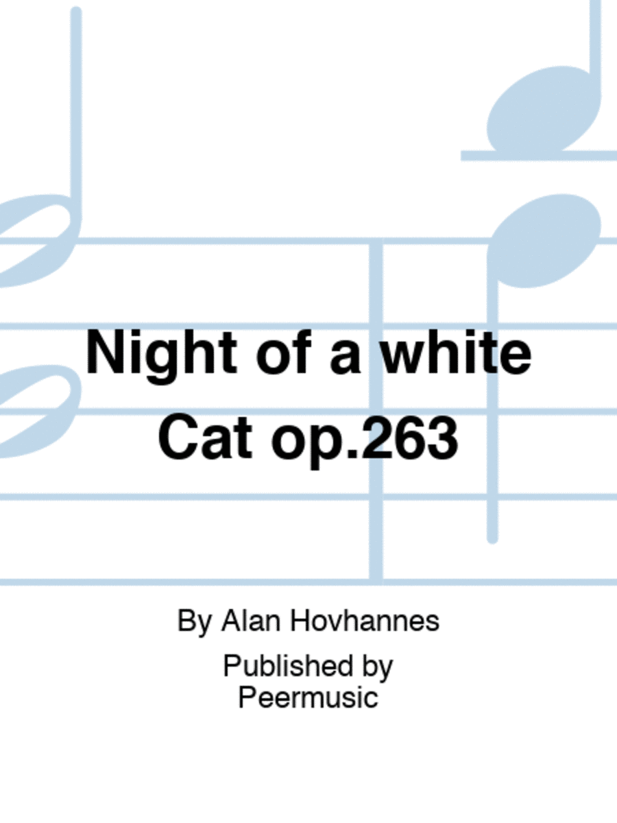 Night of a white Cat op.263 Clarinet Solo scores gallery preview page 1