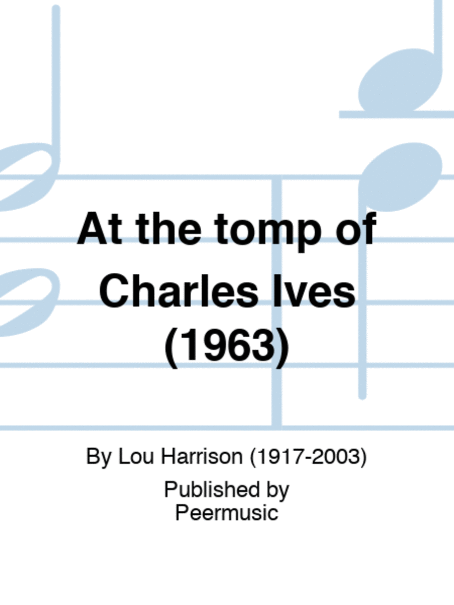 At the tomp of Charles Ives (1963) Chamber Orchestra scores gallery preview page 1