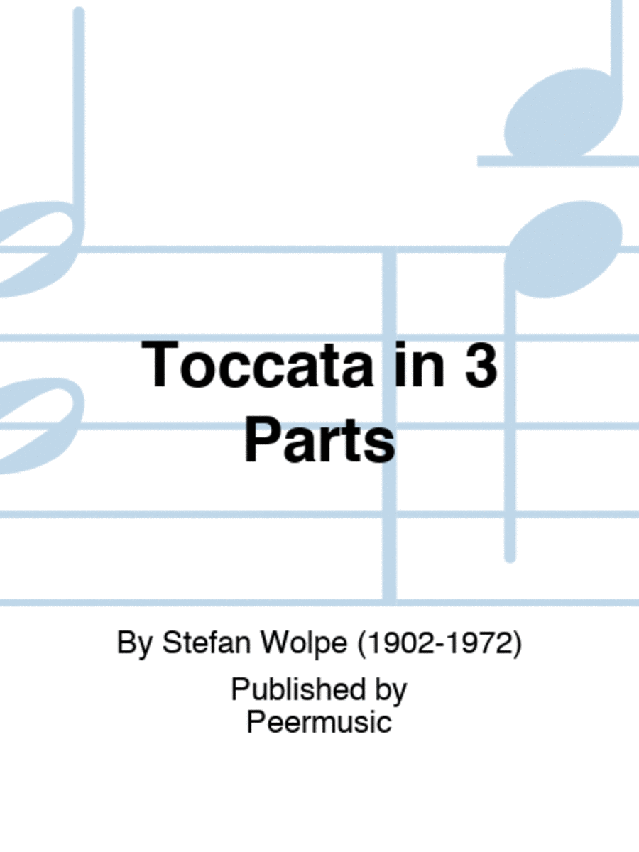 Toccata in 3 Parts 3-Part scores gallery preview page 1