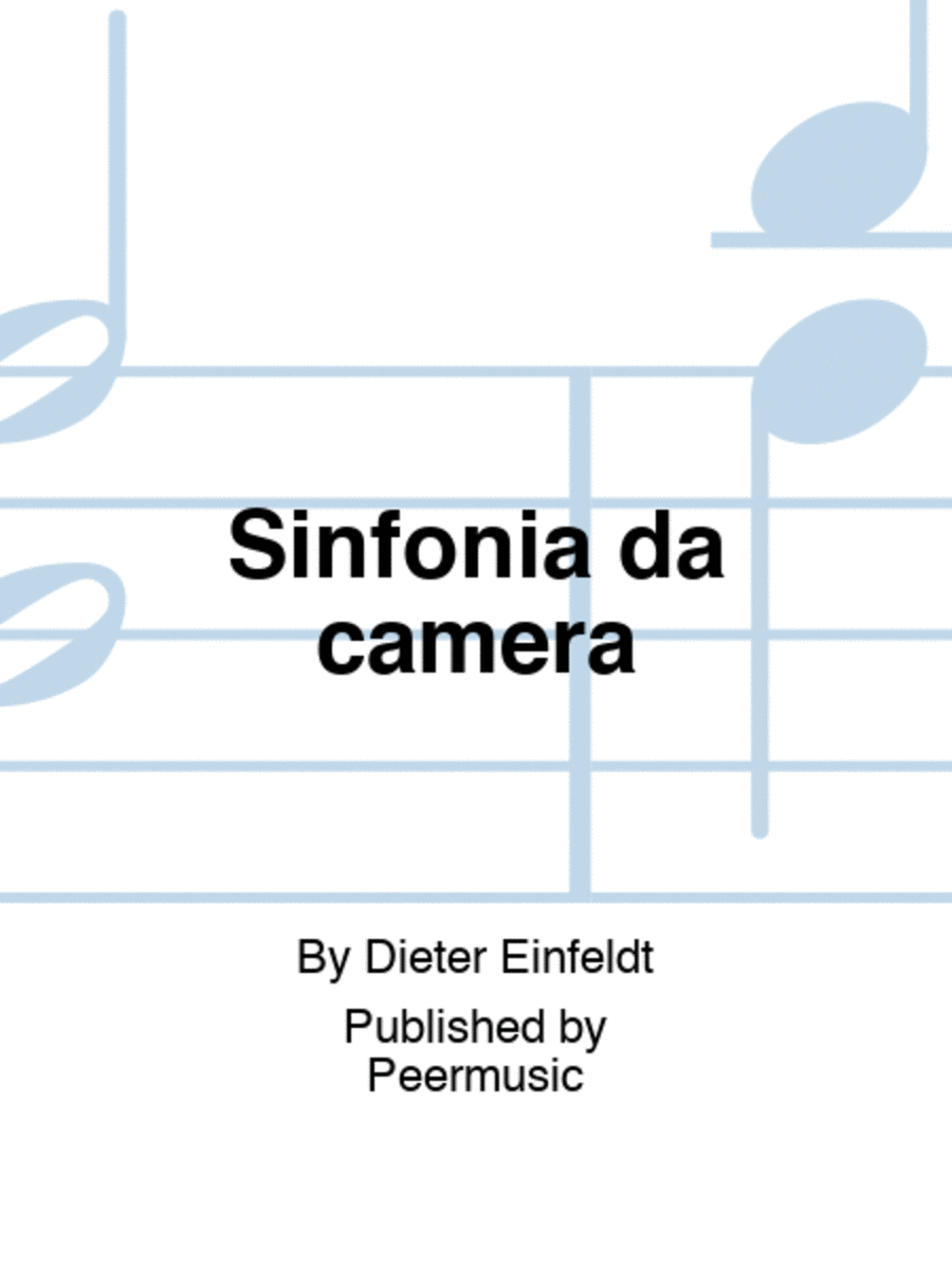 Sinfonia da camera Score scores gallery preview page 1