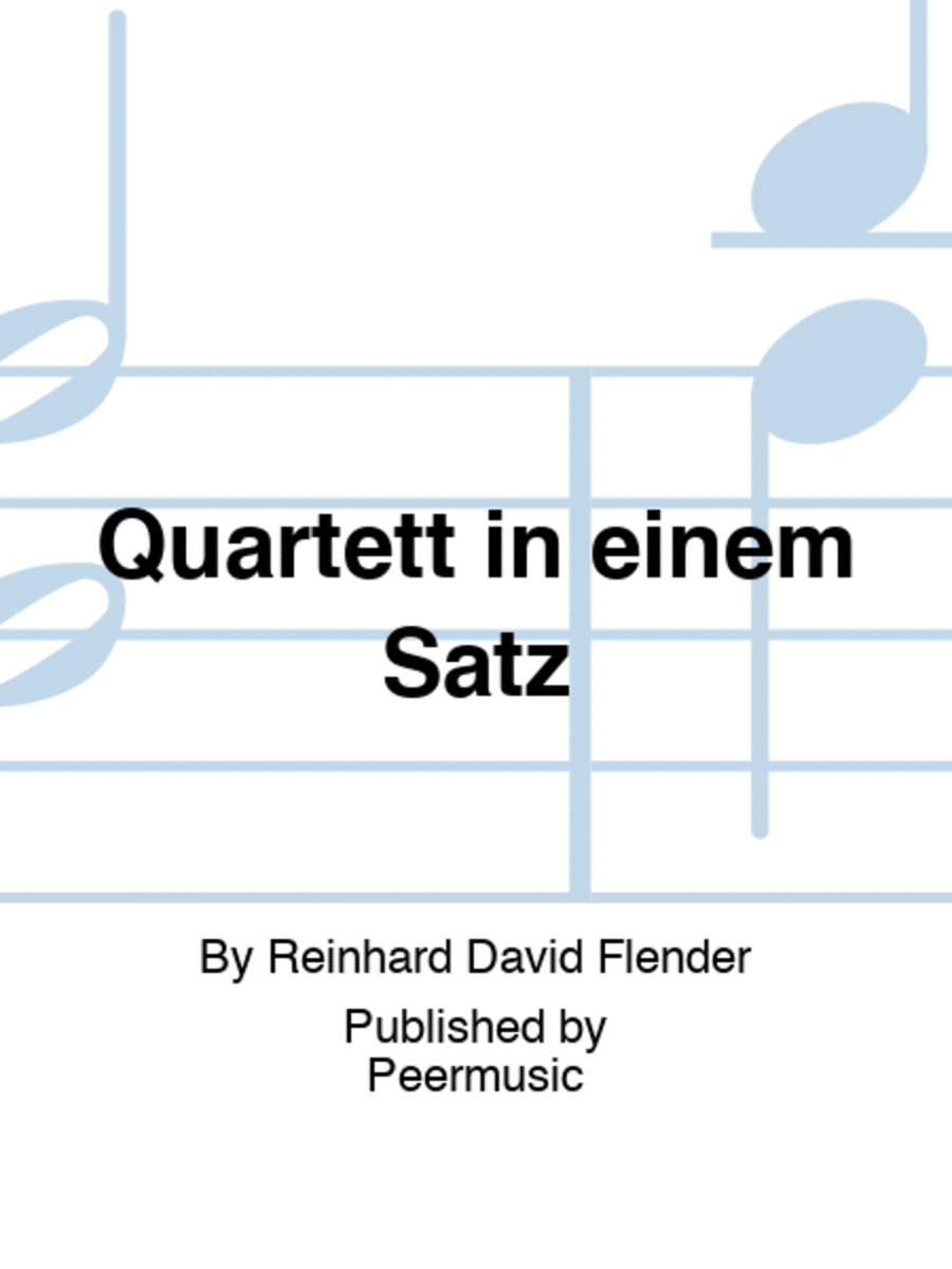 Quartett in einem Satz Saxophone Quartet scores gallery preview page 1
