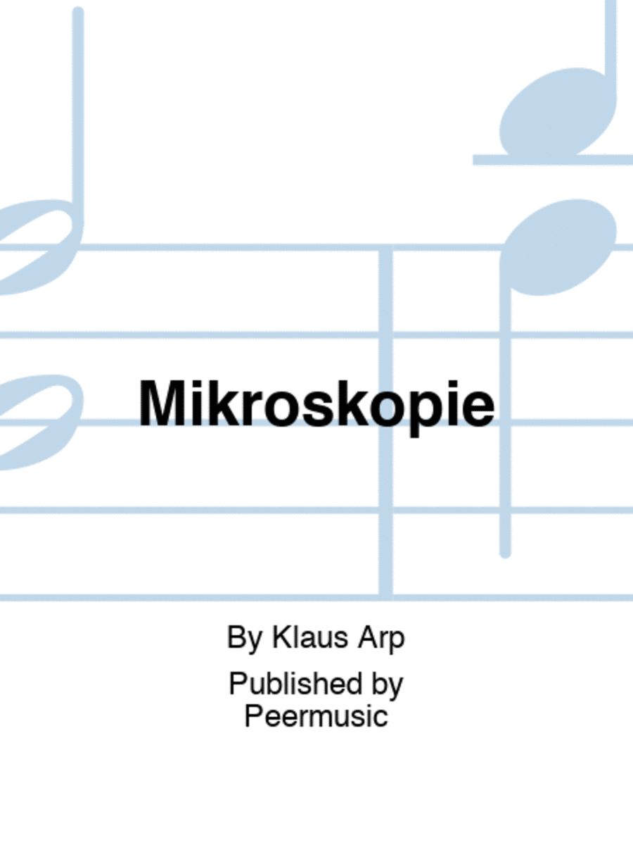 Mikroskopie Chamber Music scores gallery preview page 1