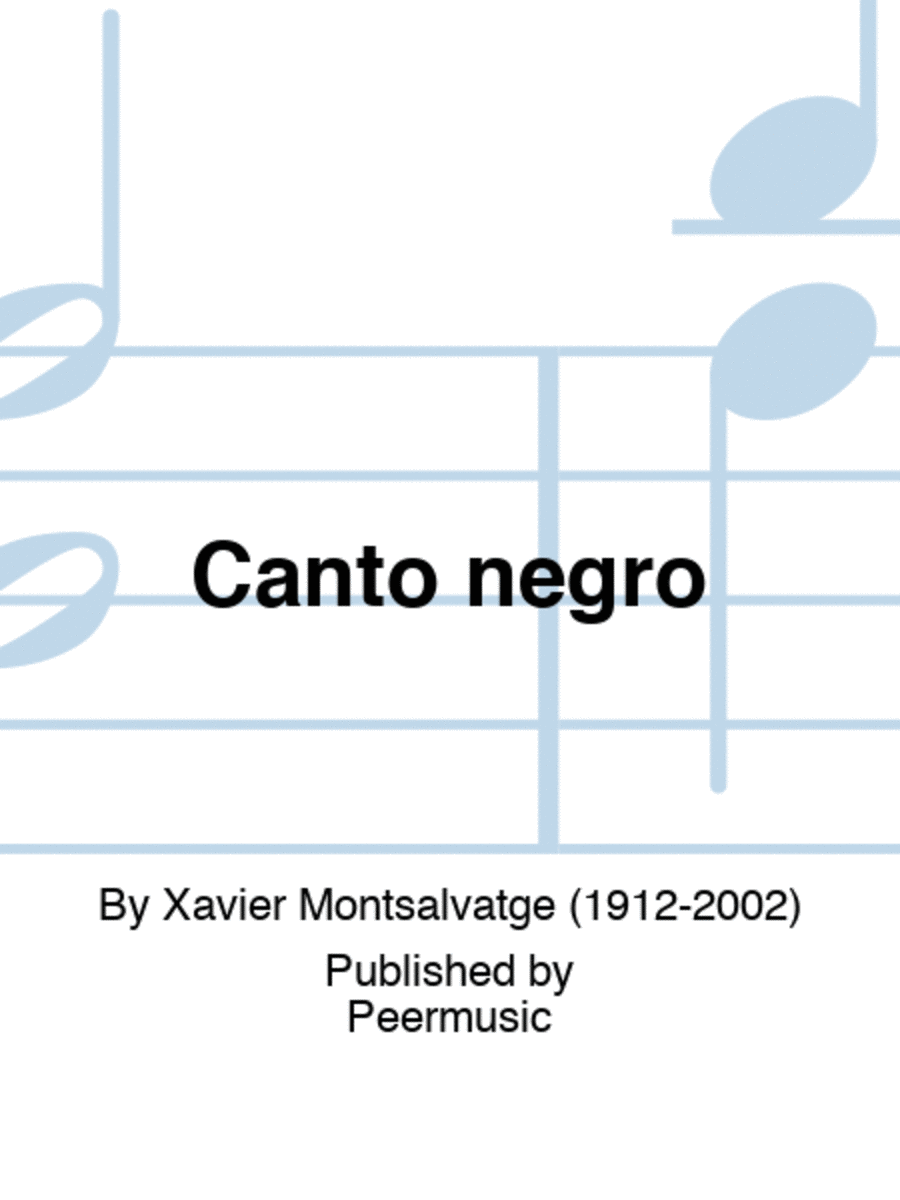 Canto negro A Cappella scores gallery preview page 1