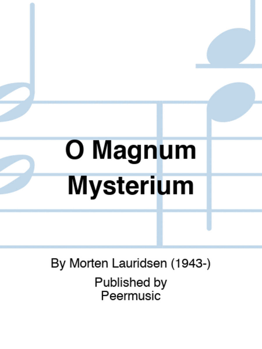 O Magnum Mysterium A Cappella scores gallery preview page 1