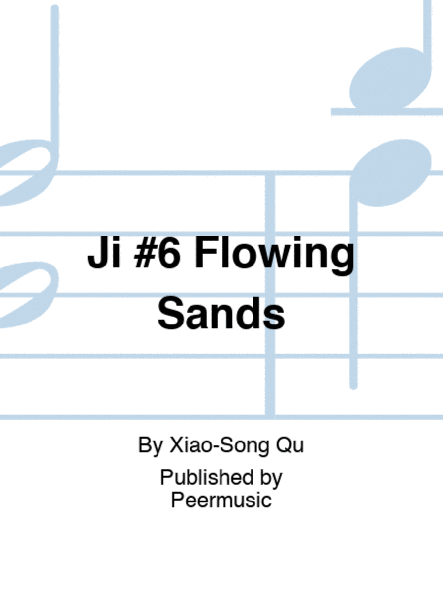 Ji #6 Flowing Sands Clarinet scores gallery preview page 1