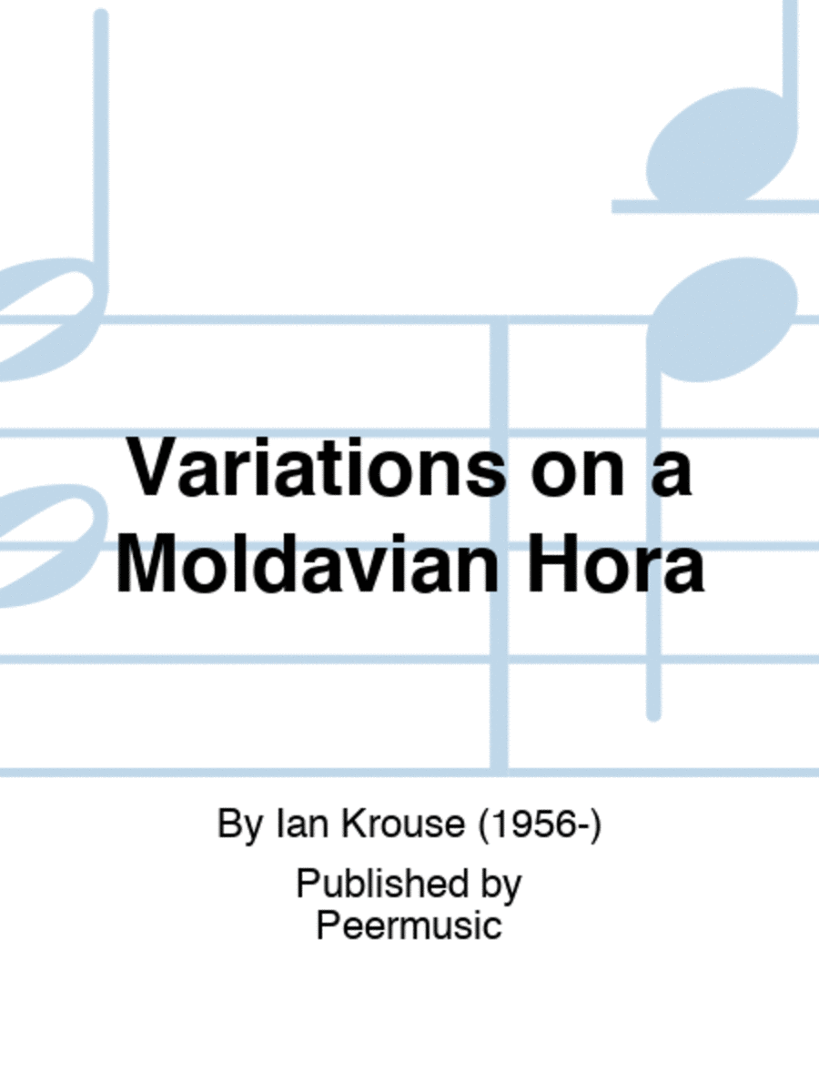 Variations on a Moldavian Hora Classical Guitar scores gallery preview page 1
