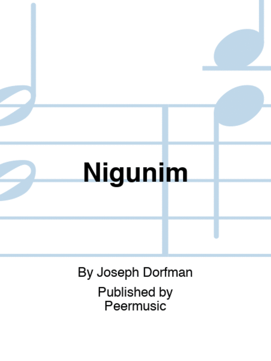 Nigunim Clarinet Solo scores gallery preview page 1
