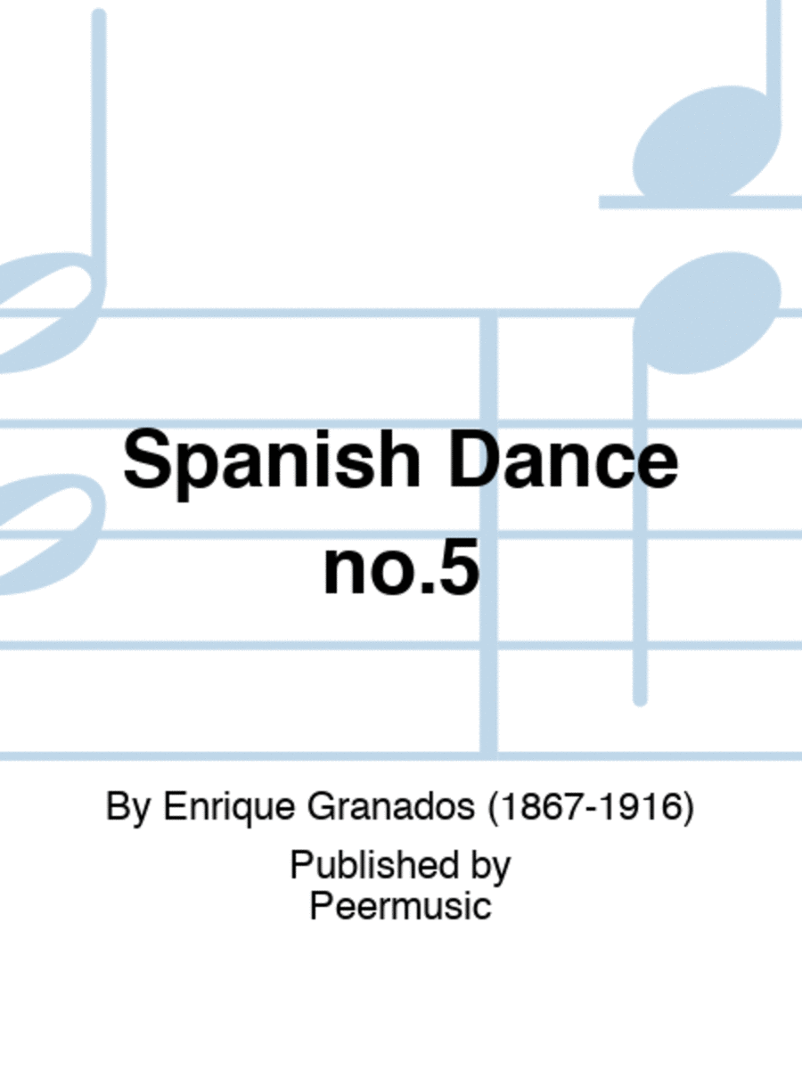 Spanish Dance no.5 Harp scores gallery preview page 1