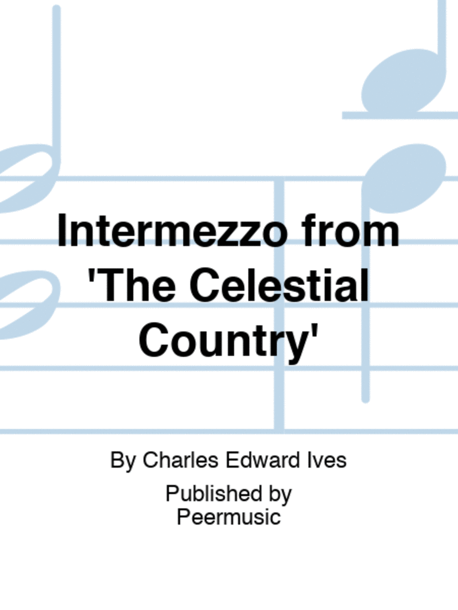 Intermezzo from 'The Celestial Country' String Quartet scores gallery preview page 1