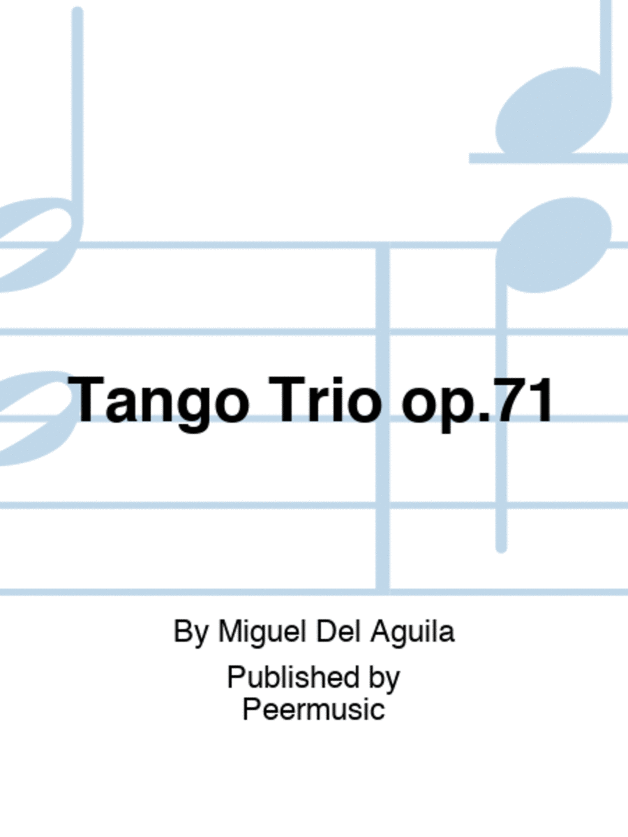 Tango Trio op.71 Piano Trio scores gallery preview page 1