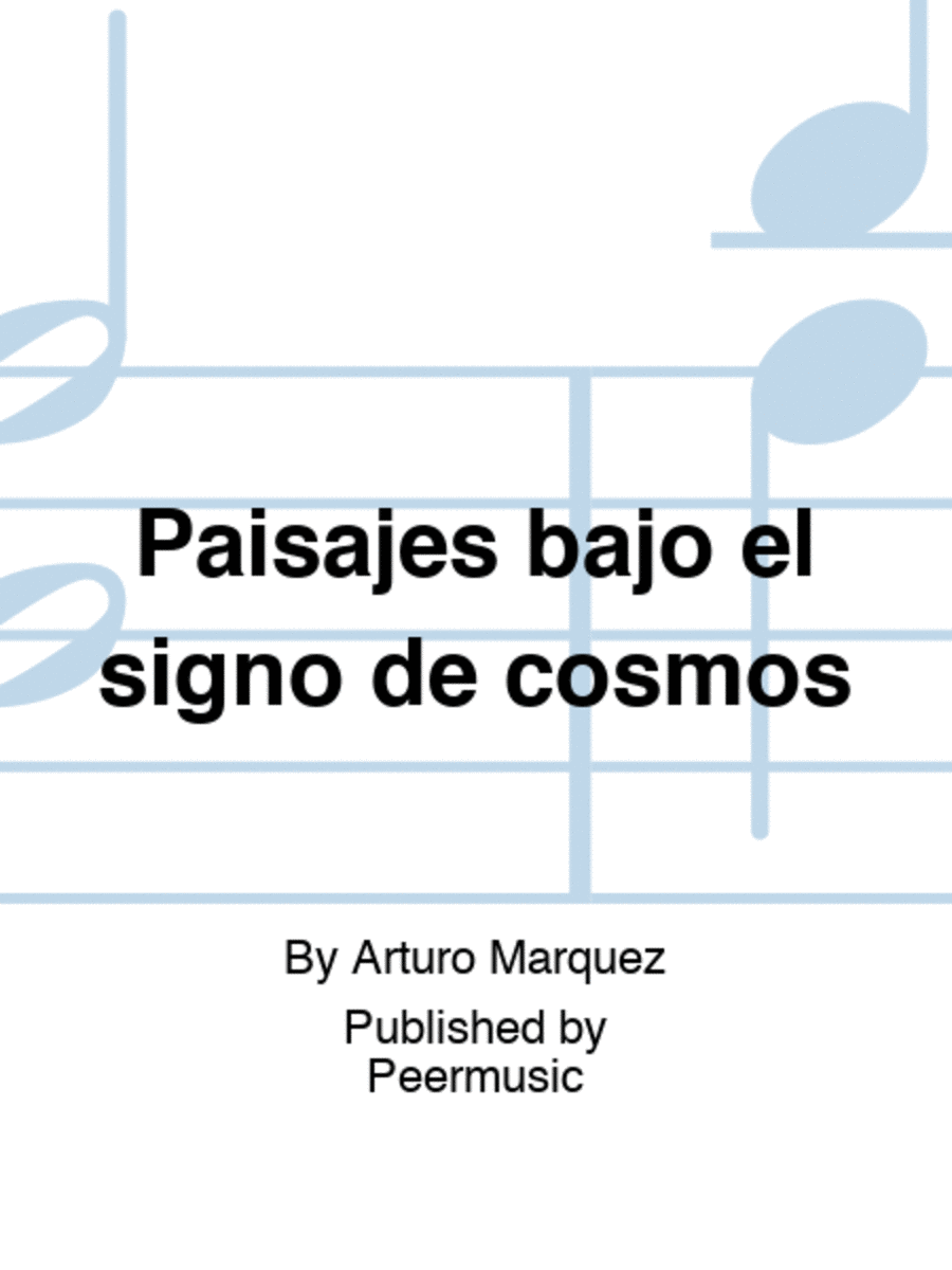 Paisajes bajo el signo de cosmos Orchestra scores gallery preview page 1