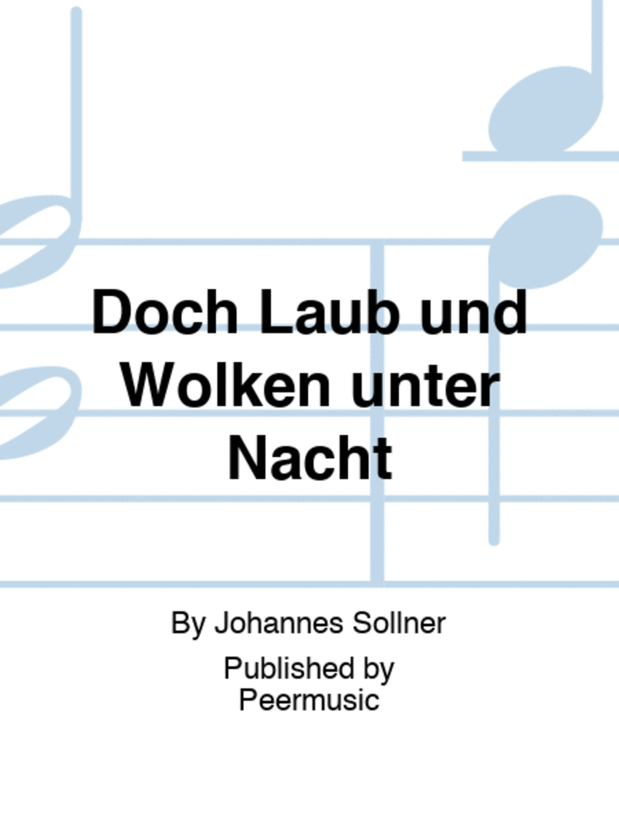 Doch Laub und Wolken unter Nacht String Duet scores gallery preview page 1
