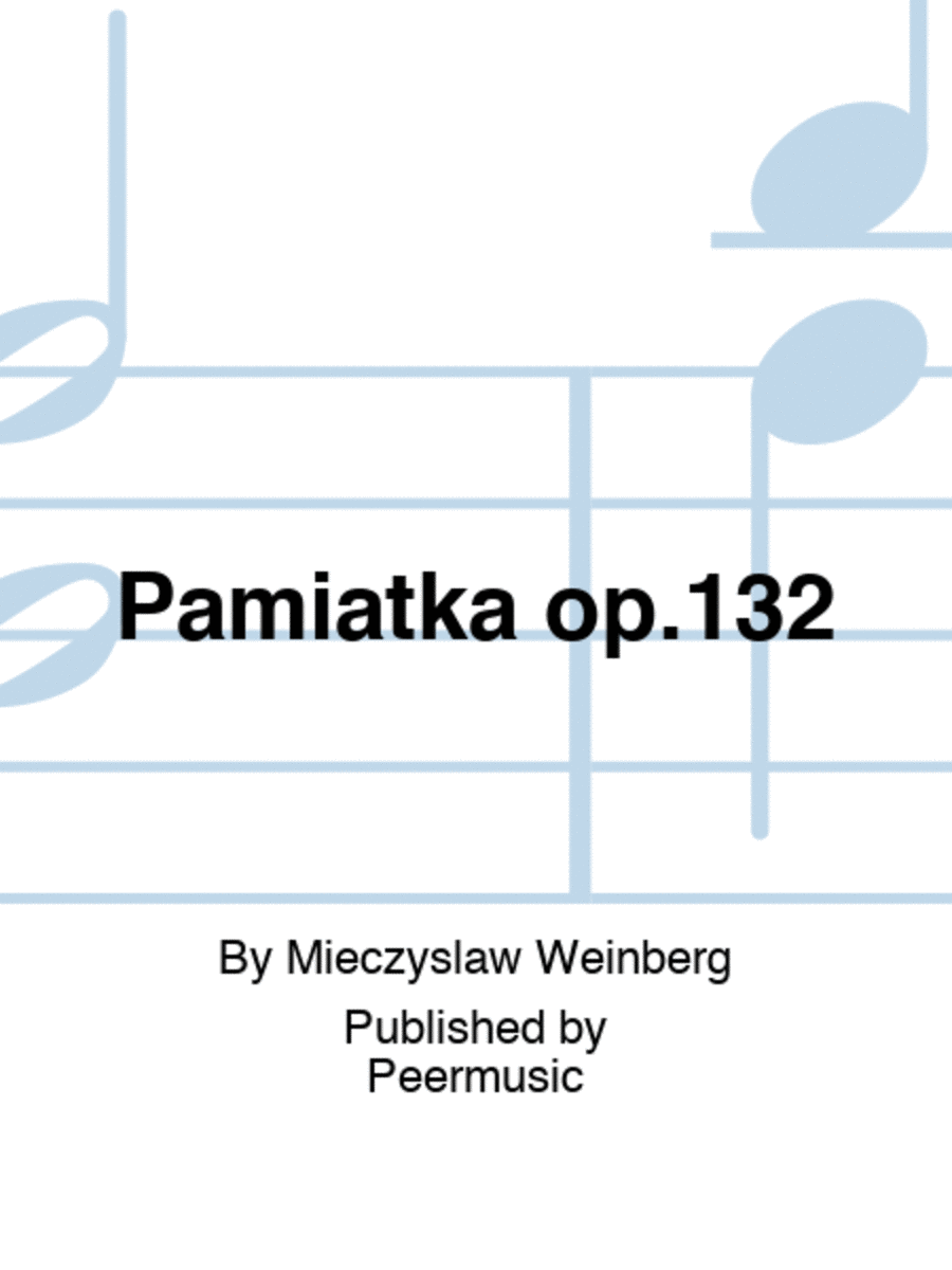 Pamiatka op.132 Voice Solo scores gallery preview page 1
