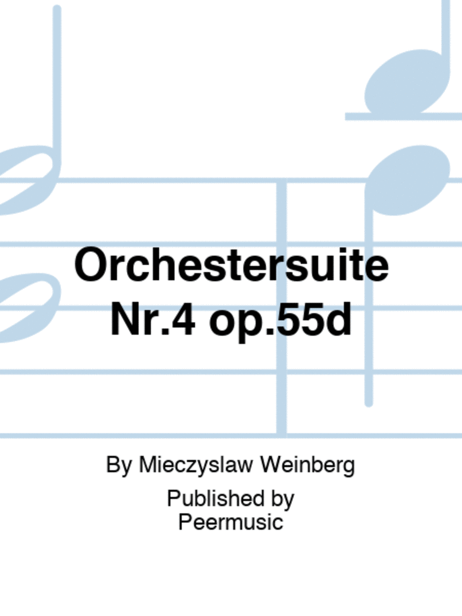 Orchestersuite Nr.4 op.55d Orchestra scores gallery preview page 1