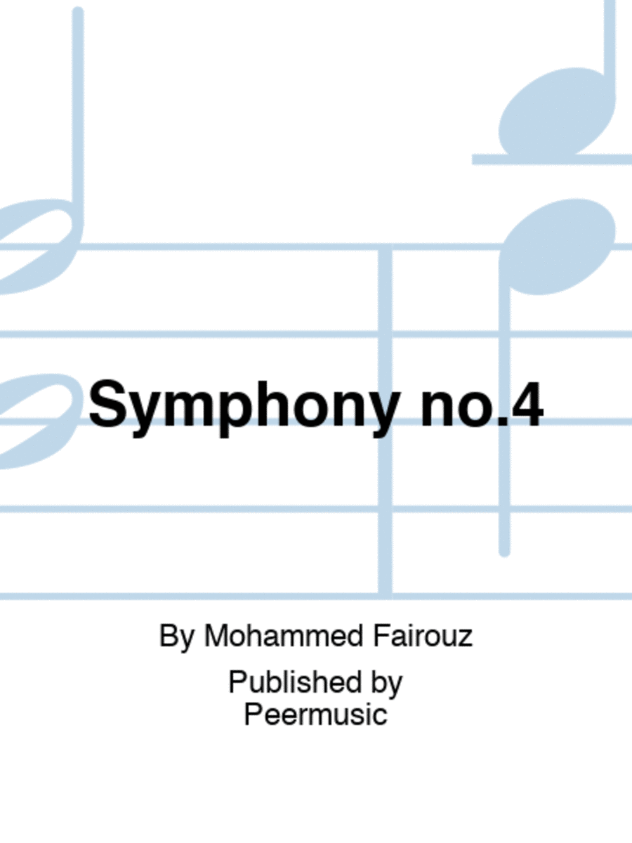 Symphony no.4 Score scores gallery preview page 1