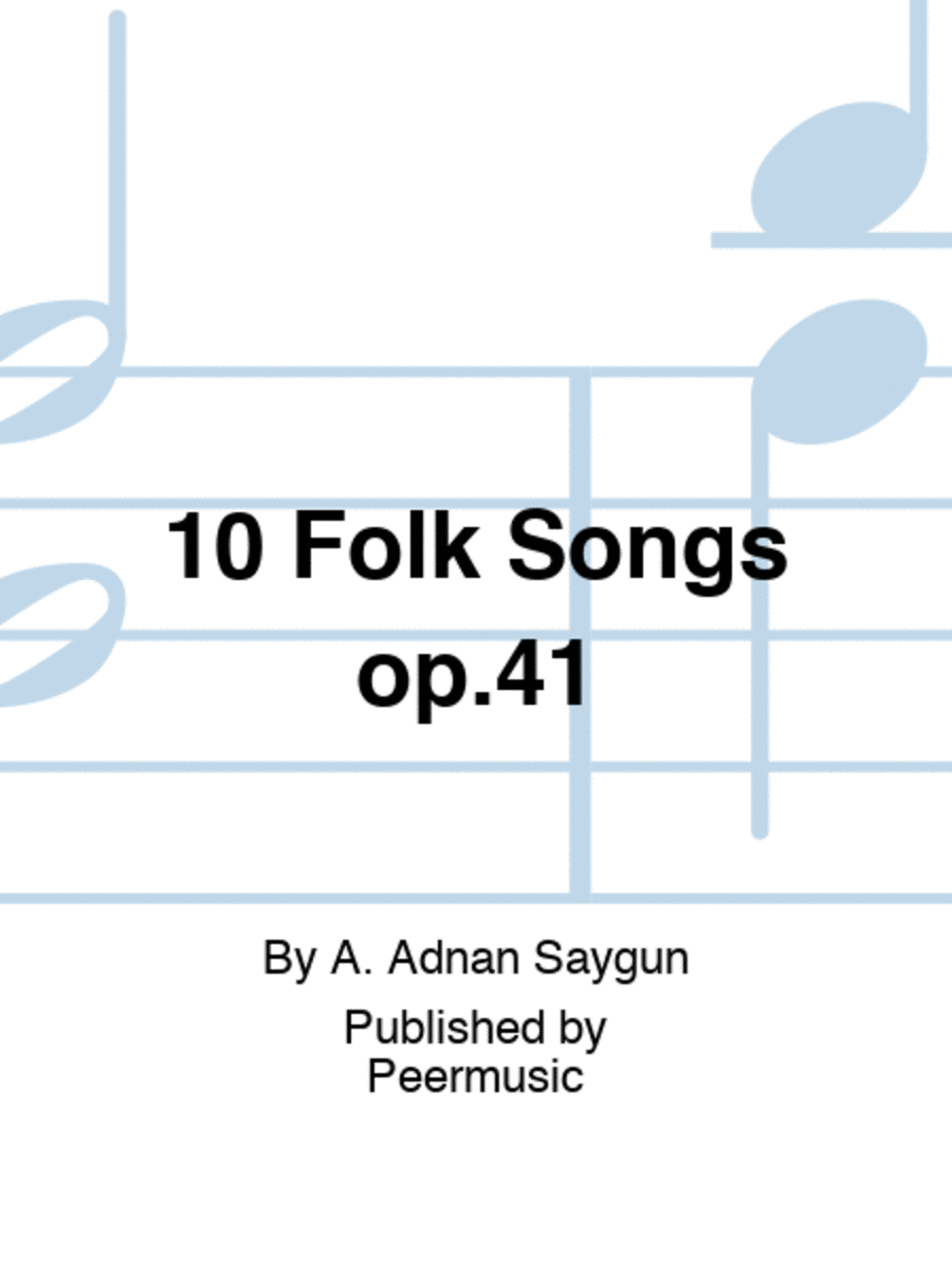 10 Folk Songs op.41 Low Voice scores gallery preview page 1