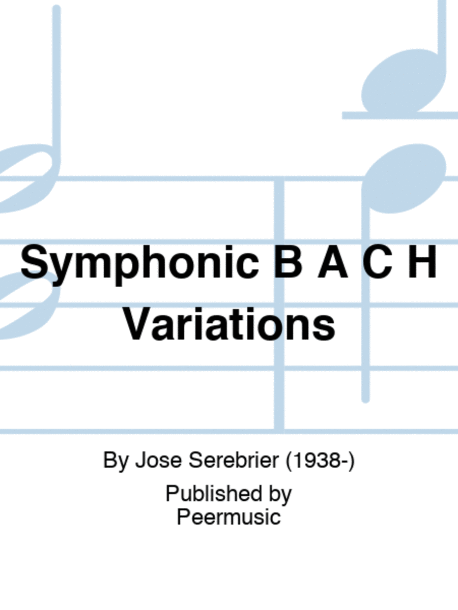 Symphonic B A C H Variations Orchestra scores gallery preview page 1