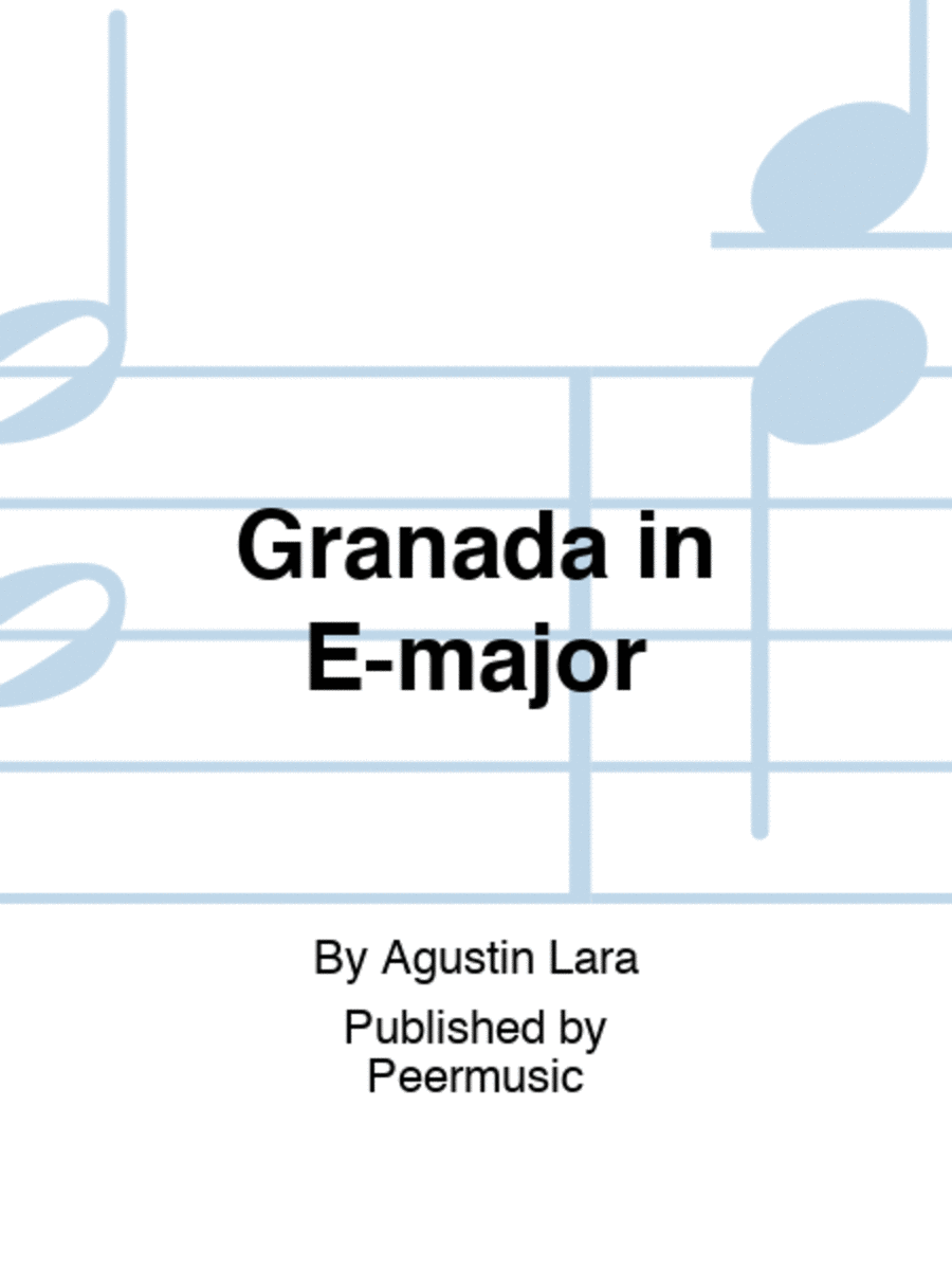 Granada in E-major Orchestra scores gallery preview page 1