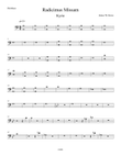 Radicimus Missam (Radical Mass) KYRIE, instrumental parts