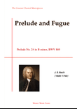 Bach-Prelude No. 24 in B minor, BWV 869 mini preview