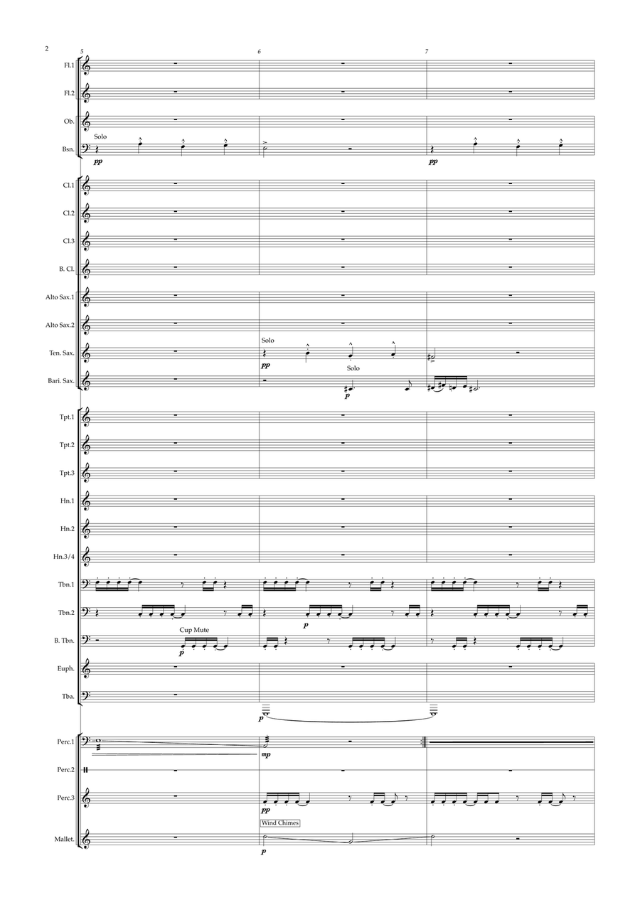 The Starry Night (Concert Band) - Score Concert Band scores gallery preview page 5