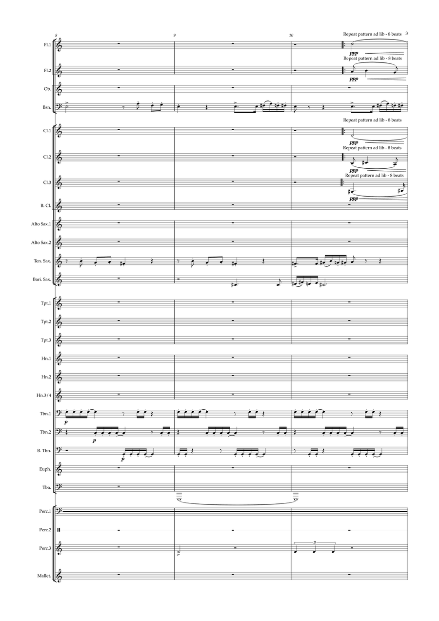 The Starry Night (Concert Band) - Score Concert Band scores gallery preview page 6