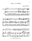 Piece In G Minor