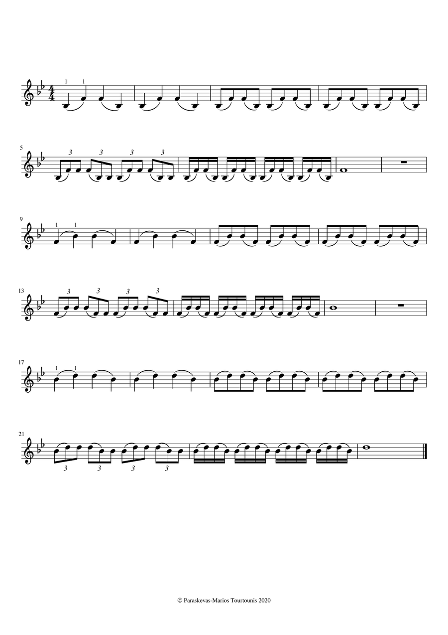 Exercises for trumpeters of the intermediate level B-Flat Trumpet scores gallery preview page 6