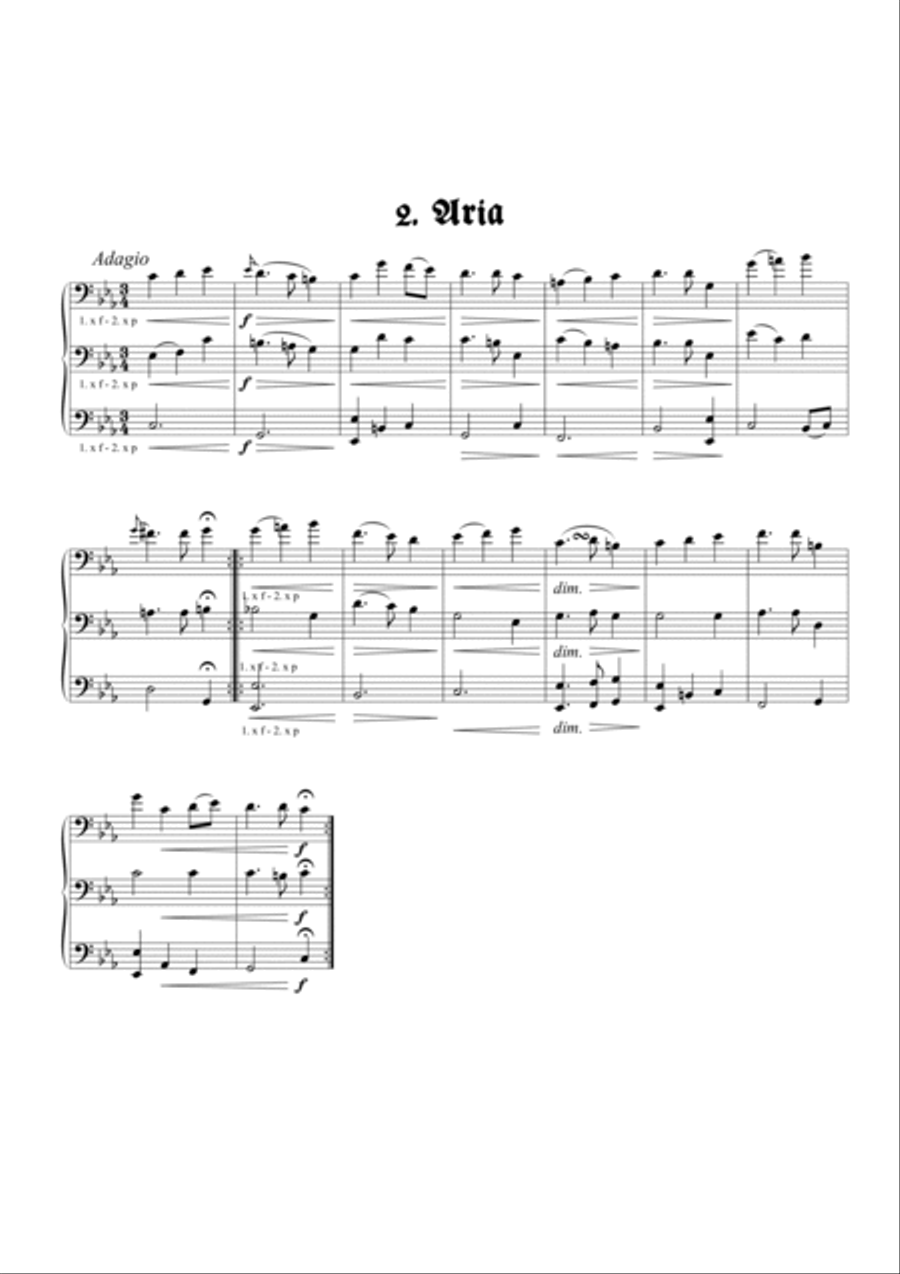 Echo Serenade for Trombone Trio Trombone Trio scores gallery preview page 3