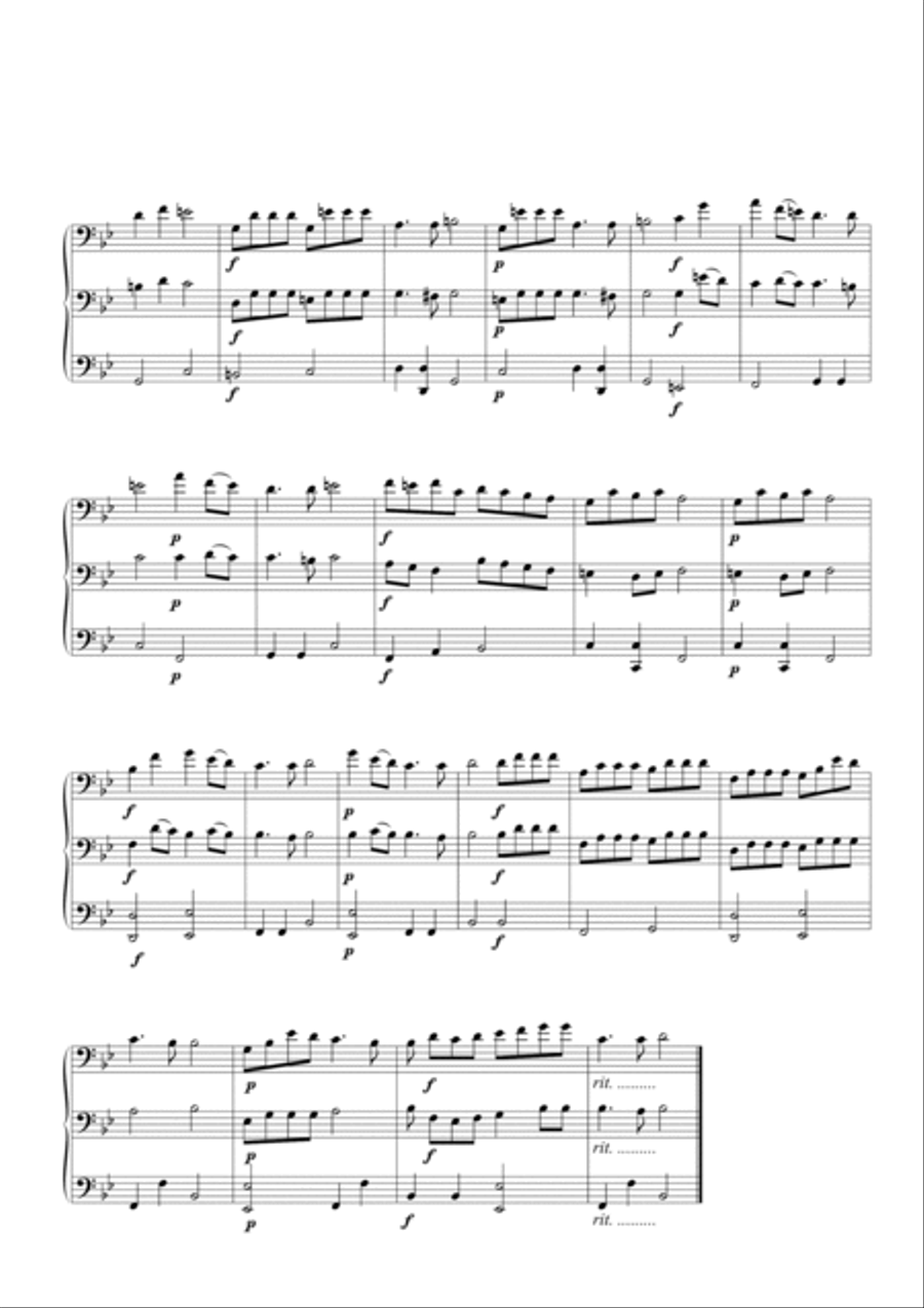 Echo Serenade for Trombone Trio Trombone Trio scores gallery preview page 6