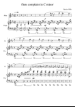 Flûte complaint in c minor for flute and piano