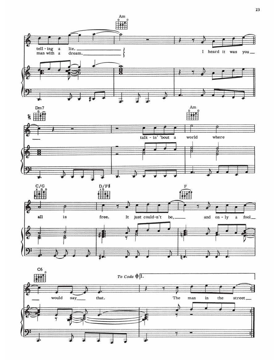 Only A Fool Would Say That Piano, Vocal, Guitar scores gallery preview page 3