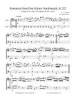 Romanze from Eine Kleine Nachtmusik, K.525, for cello duo with original cello part