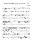 Romanze from Eine Kleine Nachtmusik, K.525, for violin and cello duo