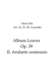 Album Leaves Op. 39 II. Andante sostenuto